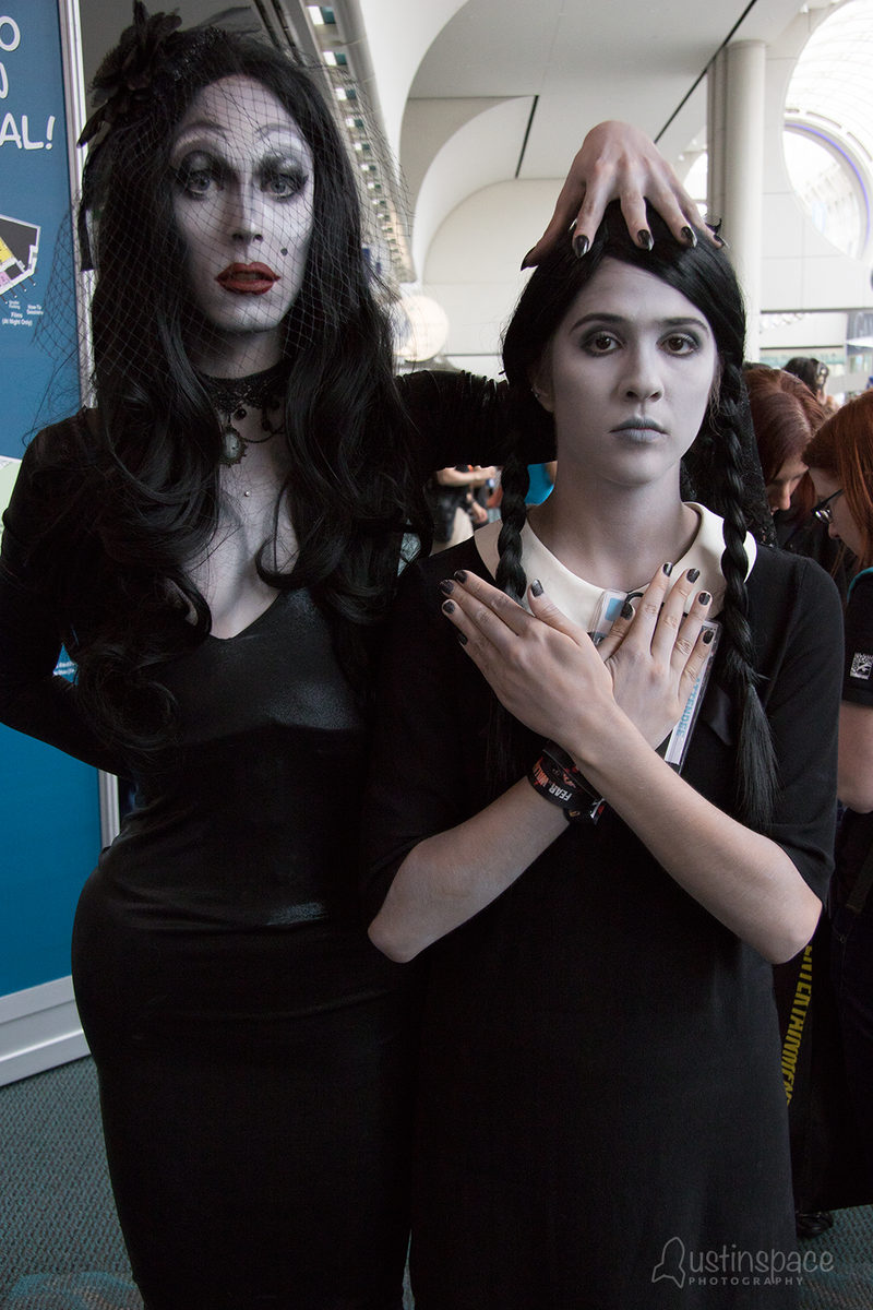 Morticia and Wednesday Addams. Image Credit: John Austin